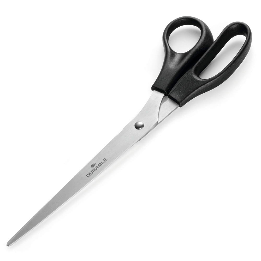 Ножницы канцелярские Durable Стандарт, 25 см, закругленные концы, нержавеющая сталь