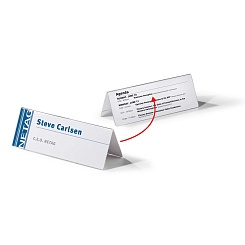 Табличка настольная L-образной формы Durable, 61 x 210 мм, акрил