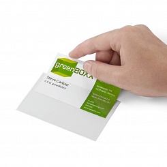 Карман Durable Pocketfix, самоклеящийся, для маркировки папок, 57 х 90 мм, 100 штук, ПВХ