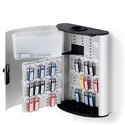 Ключница металлическая настенная Durable Key Box Plus, на 54 брелока, быстрый возврат ключей