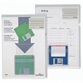 Папка-уголок Durable с карманом для дискеты