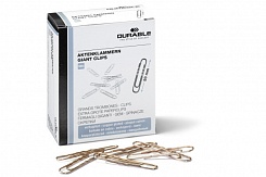 Скрепки омедненные Durable, 50 мм, 100 штук, картонная упаковка