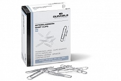 Скрепки оцинкованные Durable, 50 мм, 100 штук, картонная упаковка