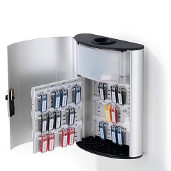 Ключница металлическая настенная Durable Key Box Plus, на 54 брелока, быстрый возврат ключей