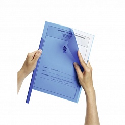 Обложка для документов А4 Durable, для использования со скрепкошинами, 180 мкм, до 100 листов